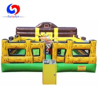 Cheap inflatable mechanical bull mattress, customized inflatable mat for mechanical bull