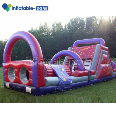 Hot sale inflatable combo bouncer obstacle, pvc inflatable obstacle playing park