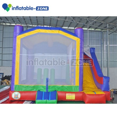 Inflatable big house for kids jumping play, giant inflatable bouncy slide house