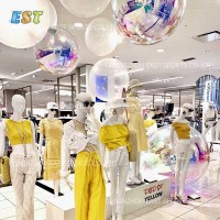 Holidays decoration colorful 200cm giant inflatable Mirror ball for sale