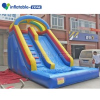 Inflatable outdoor giant slide with water pool for children amusement