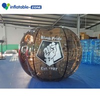 Human bubble bumper ball, black color inflatable bumper ball for bumper football game