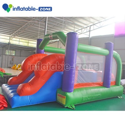 Inflatable kids jumping bouncer house with tunnel, mini inflatable bouncy house