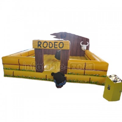 Hot sell exciting inflatable mechanical bull ride for sale