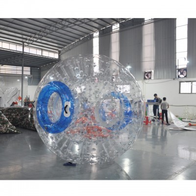 0.8mmPVC/TPU Dia 2.5m 3m grass zorb ball inflatable zorb ball